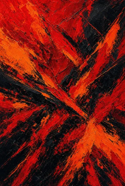 Anger, abstract artwork by Grok